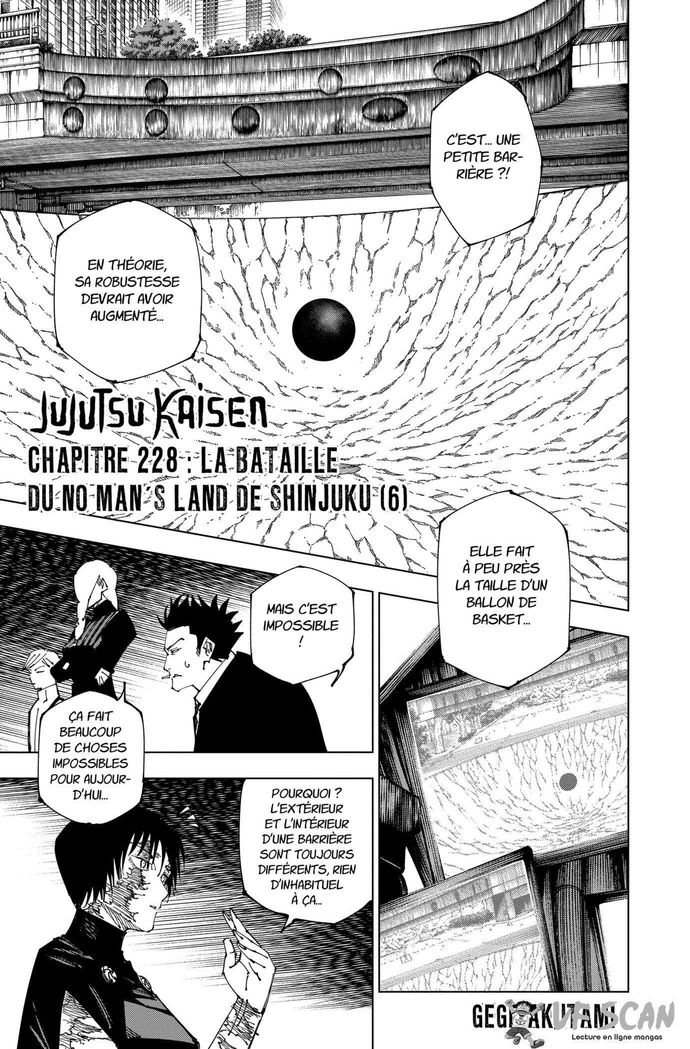 Jujutsu Kaisen: Chapter 228 - Page 1